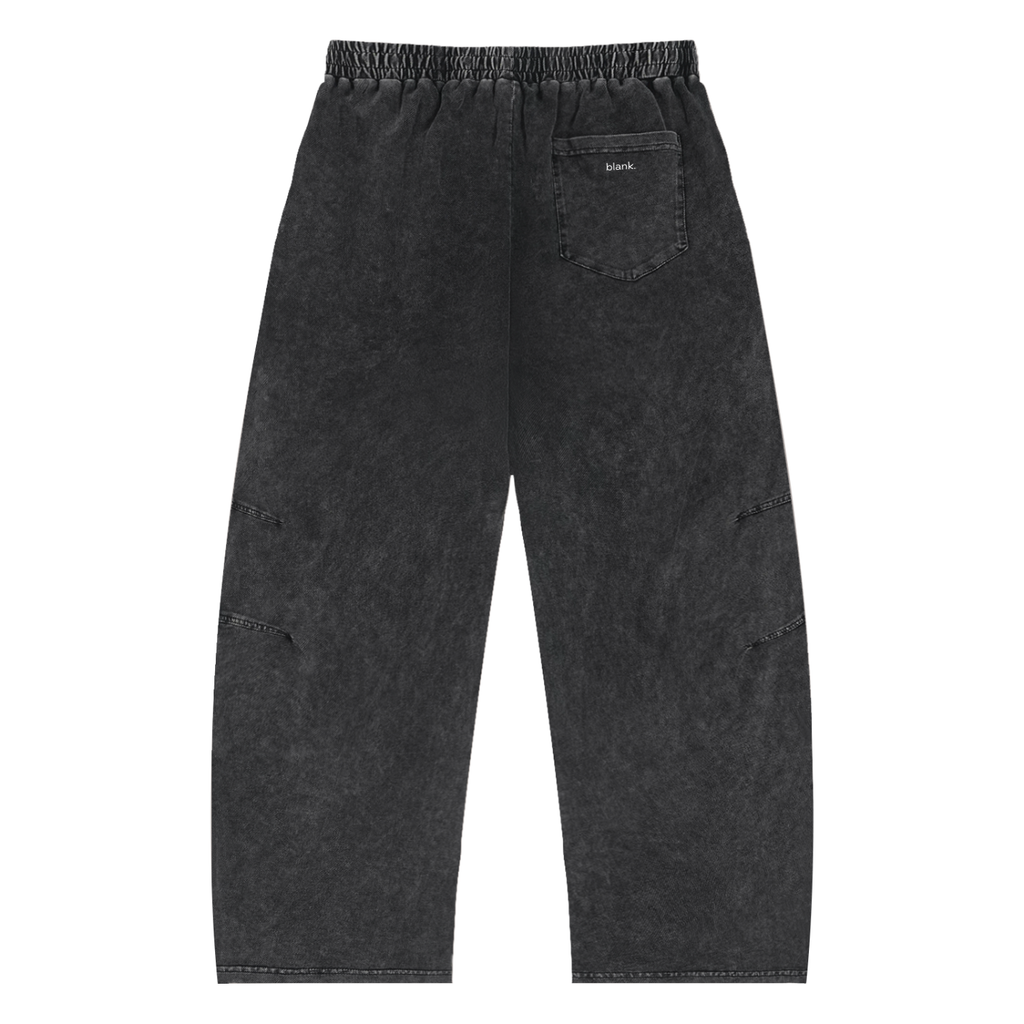 Snow Wash Drawstring Cotton Pants