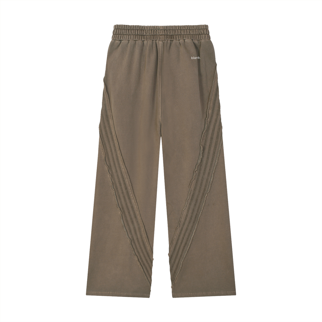 Snow Washed Tape Raw Edge Sweatpants
