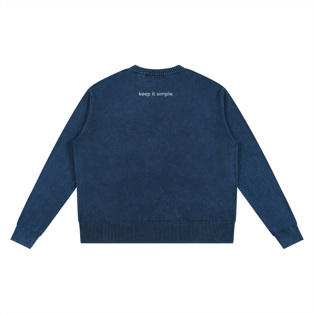 Mineral Wash Oversized Sweater