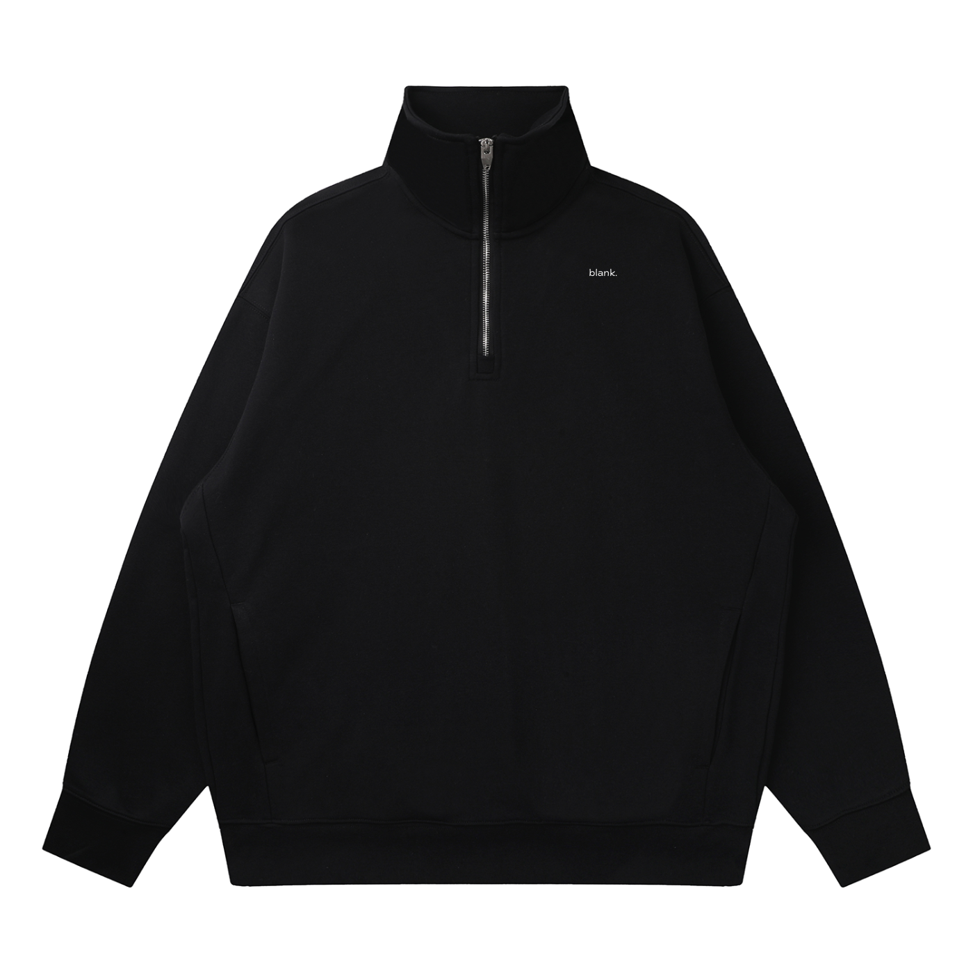 Quarter-Zip Drop Shoulder Sweatshirt