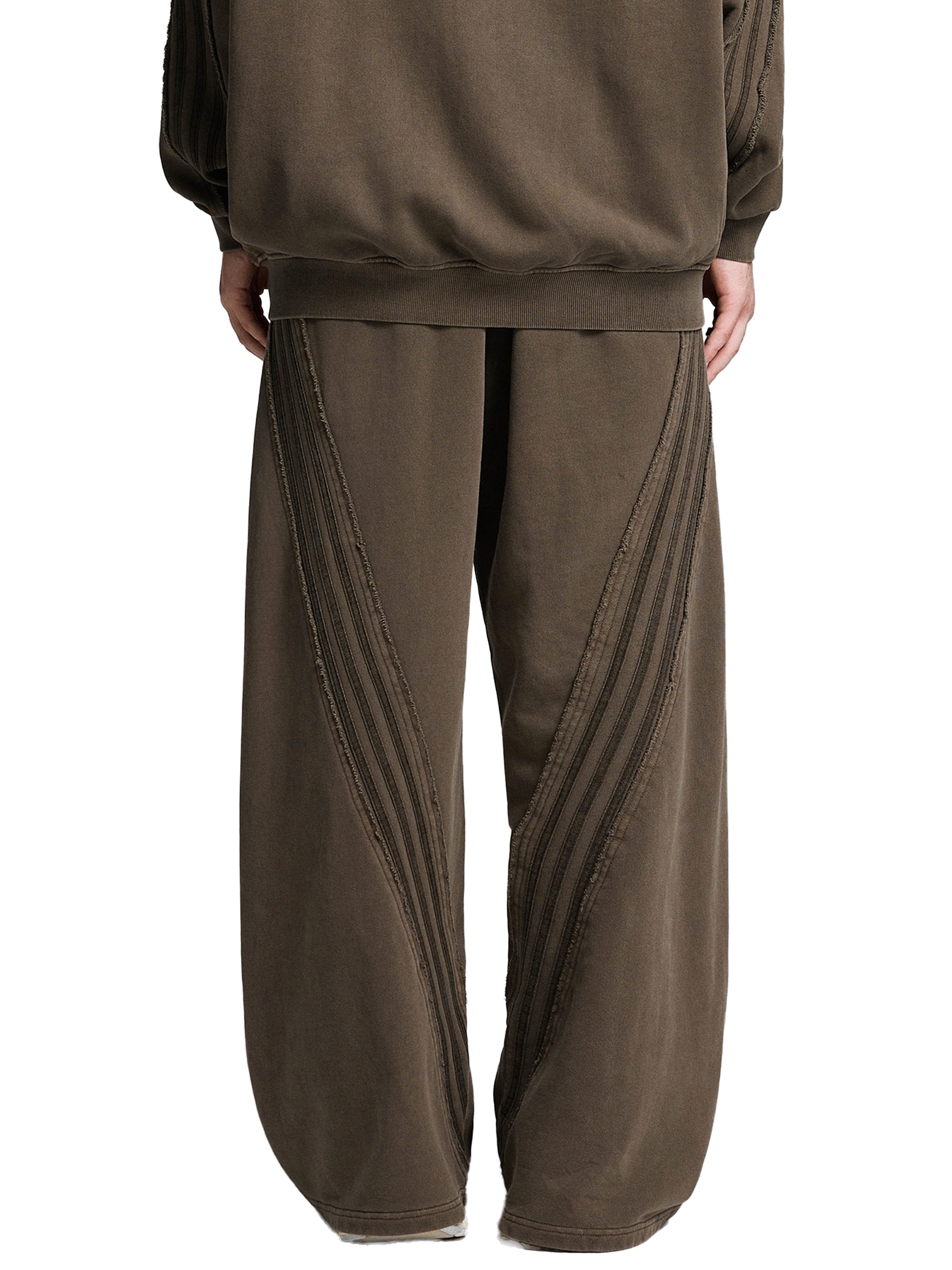 Snow Washed Tape Raw Edge Sweatpants